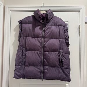 Free People Purple Puffer Vest